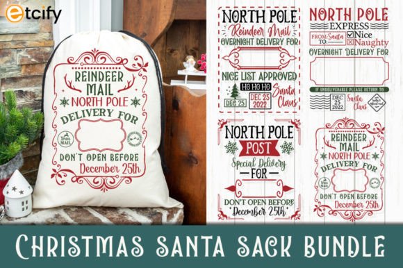 Download Santa Sack SVG Bundle Vintage - Santa sack svg bundle Collection