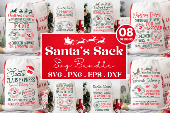Download Santa Sack SVG Bundle - Santa sack svg bundle Collection