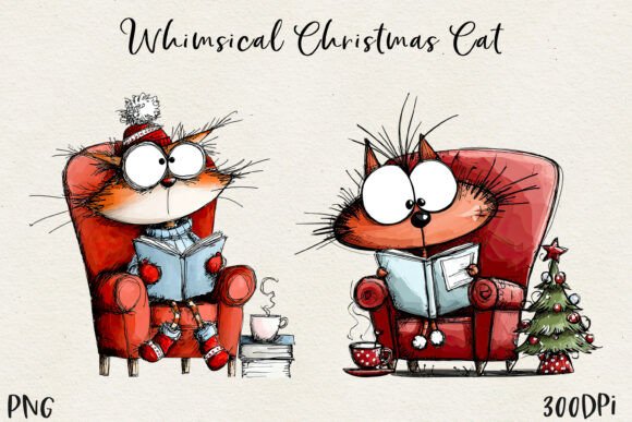 Download Cute Christmas Cat PNG - Premium Resources