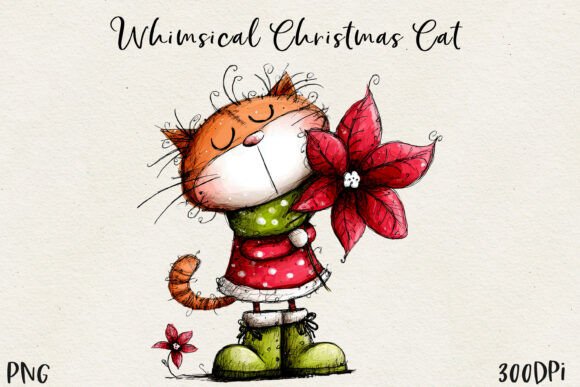 Download Cute Christmas Cat PNG - Premium Resources