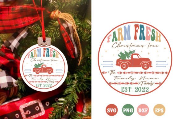 Download Retro Family Christmas Ornaments SVG - Christmas ornaments Collection
