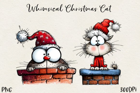 Download Cute Christmas Cat PNG - Premium Resources