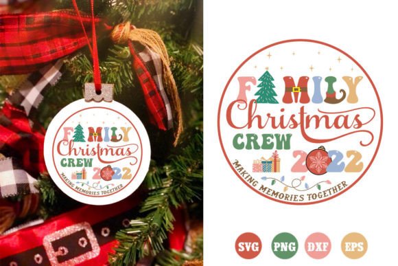 Download Family Christmas Ornaments SVG |Retro - Christmas ornaments Collection