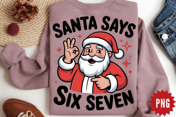Download Santa Says Six Seven Sublimation Design - Santa says six seven Collection