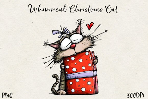 Download Cute Christmas Cat PNG - Premium Resources
