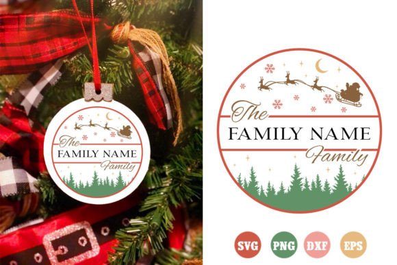 Download Retro Family Christmas Ornaments SVG - Christmas ornaments Collection