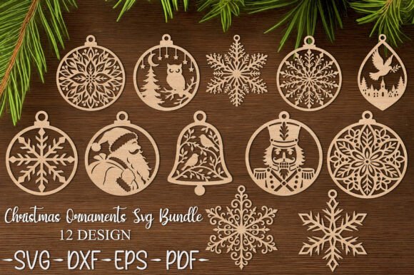 Download Christmas Ornaments SVG Bundle - Christmas ornaments Collection