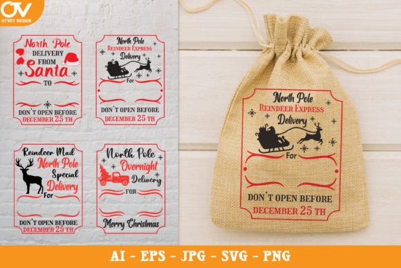 Download Christmas Santa Sack SVG Bundle - Santa sack svg bundle Collection