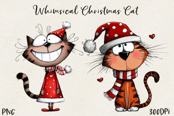 Download Cute Christmas Cat PNG - Premium Resources