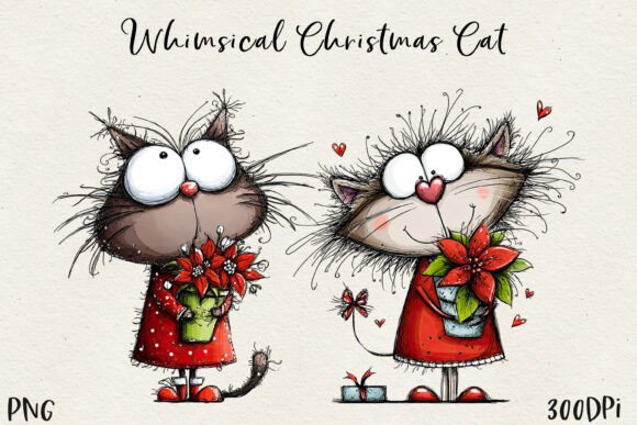 Download Cute Christmas Cat PNG - Premium Resources
