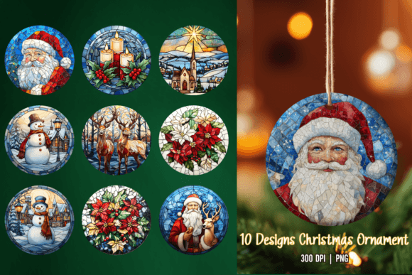 Download Christmas Ornaments Sublimation Bundle - Christmas ornaments Collection