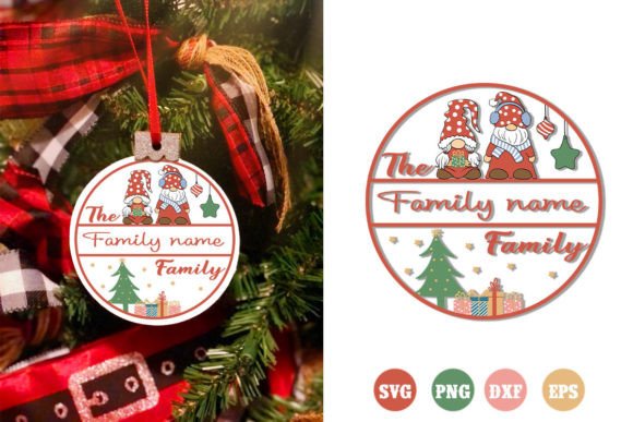 Download Family Christmas Ornaments SVG |Retro - Christmas ornaments Collection