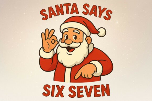 Download Funny Santa Says Six Seven Christmas PNG - Santa says six seven Collection