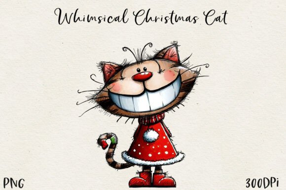 Download Cute Christmas Cat PNG - Premium Resources