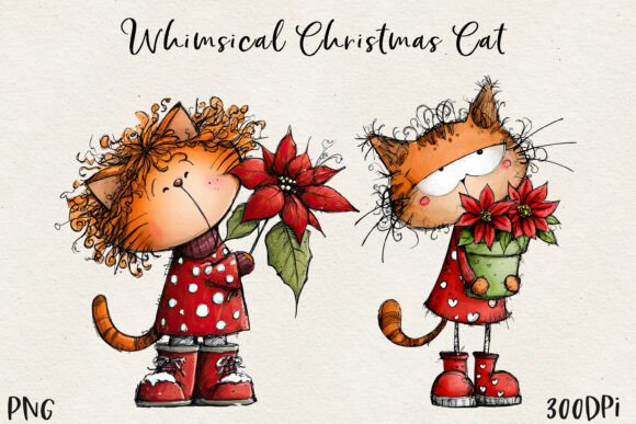 Download Cute Christmas Cat PNG - Premium Resources