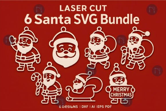 Download Laser Cut Christmas Santa SVG Bundle - Santa svg Collection