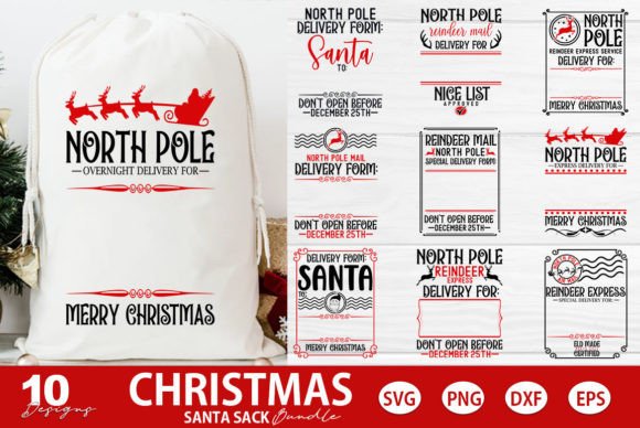 Download Christmas Santa Sack SVG Bundle - Santa sack svg bundle Collection